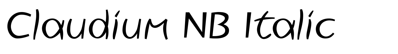 Claudium NB Italic